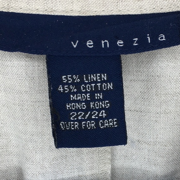 VENEZIA Linen Short sleeved Blouse - Picture 5 of 5